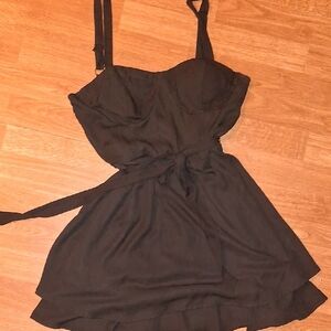 Lily Rose Corset Mini Dress with Tie Waist